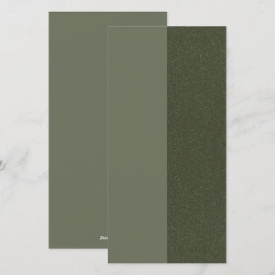 Custom Flat Holiday Kaart in Omgekeerd Moss Split