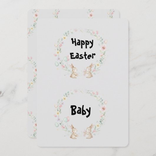 Custom Flat Photo Greeting Cards Kaart (Voorkant / Achterkant)