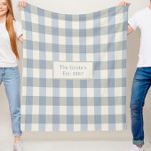 Custom Fleece Blanket Name Est Date Family Gift