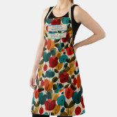 Custom Floral Apron – Culinary Science by [Name] Schort (Insitu)