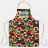 Custom Floral Apron – Culinary Science by [Name] Schort (Voorkant)