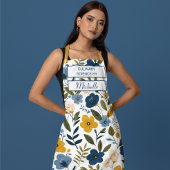 Custom Floral Apron – Culinary Science by [Name] Schort