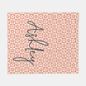 Custom Floral Blanket Gift for Her, Mom, or Family Fleece Deken (Voorkant (Horizontaal))