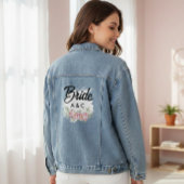 Custom Floral Bride Denim Jacket