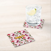 Custom floral butterfly pattern  kartonnen onderzetters (Insitu)