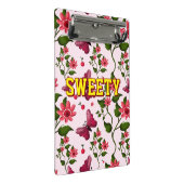 Custom floral butterfly pattern  mini klembord (Schuin)