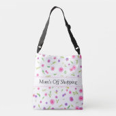 Custom Floral Canvas tas | Cadeau voor mama vriend (Achterkant)