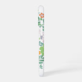 Custom Floral Dachshund | Personalized Dog Mom iPhone 16 Hoesje (Linkerkant)