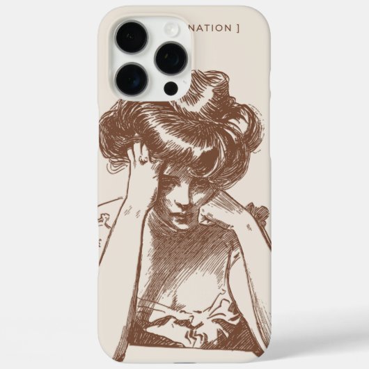 “Custom Floral iPhone 16 Pro Max Case - Elegant Pi (Achterkant)