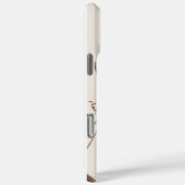 “Custom Floral iPhone 16 Pro Max Case - Elegant Pi (Achterkant / Rechts)