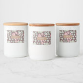 Custom floral labels, Handmade jam labels Voedselcontainer Etiket (Flessen)