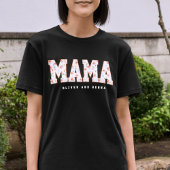 Custom Floral Mama with Kids’ Names T-shirt