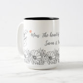 Custom Floral Moederdag Gift Mok (Voorkant links)