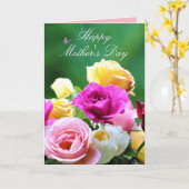 Custom Floral Moederdag Kaart (Gele Bloem)