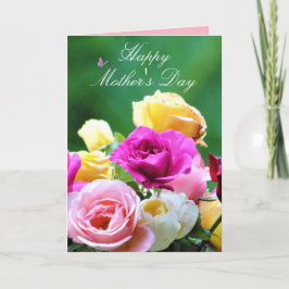 Custom Floral Moederdag Kaart