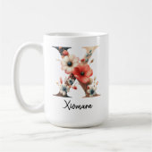 Custom Floral Monogram Gift for Daughter or Friend Koffiemok (Links)