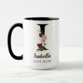 Custom Floral Monogram Mug Gift for Best Mom Aunt Mok (Links)