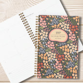 Custom Floral Monogram Weekly Monthly Planner