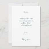 Custom Floral Mother's Day Photo card Kaart (Achterkant)