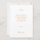 Custom Floral Mother's Day Photo card Kaart (Achterkant)