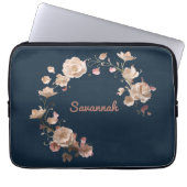 Custom Floral Neopreen Laptop Sleeve (Voorkant)
