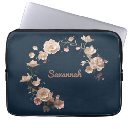 Custom Floral Neopreen Laptop Sleeve