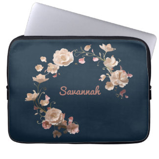 Custom Floral Neopreen Laptop Sleeve