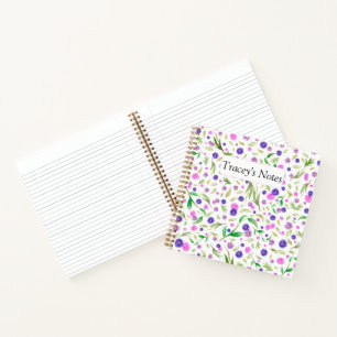 Custom Floral Notitieblok – gepersonaliseerd cadea Notitieboek