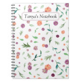 Custom Floral Notitieboek – Verjaardagscadeau voor (Voorkant)
