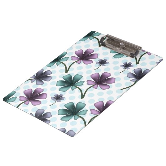 Custom floral pattern gift iPhone / iPad case Klembord (Gekanteld)