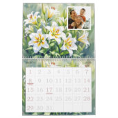 Custom Floral Photo Calendar Personalized Flower Kalender (Mar 2026)