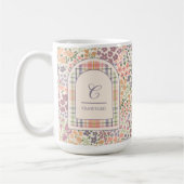 Custom Floral Plaid Mug – Custom Name & Quote Koffiemok (Links)