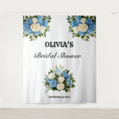 Custom Floral Tapestry voor Vrijgezellenfeest Wandkleed (Voorkant)