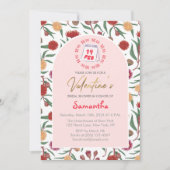 Custom Floral Valentijnsdag Vrijgezellenfeest Part Kaart (Voorkant)