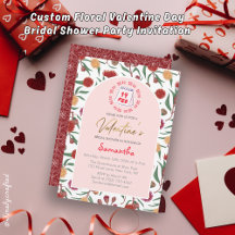 Custom Floral Valentijnsdag Vrijgezellenfeest Part