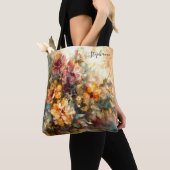 Custom Floral Watercolor Art Tote Bag (Dichtbij)
