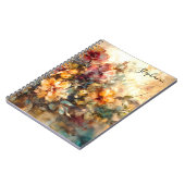 Custom Floral Watercolor Notebook Journal Notitieboek (Linkerzijde)