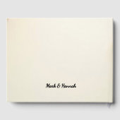 Custom Floral Wedding Celebration– Personalized  Gastenboek (Achterkant)