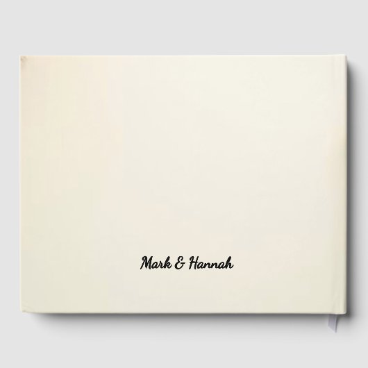 Custom Floral Wedding Celebration– Personalized  Gastenboek (Achterkant)