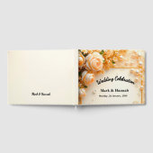 Custom Floral Wedding Celebration– Personalized  Gastenboek (Volledig)