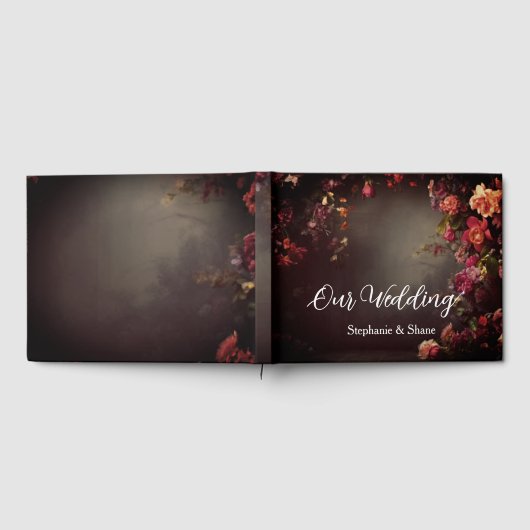 Custom Floral Wedding Gastenboek (Volledig)