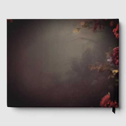 Custom Floral Wedding Gastenboek (Achterkant)