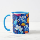 Custom Floral Wellness Mok voor Business Promotion (Links)