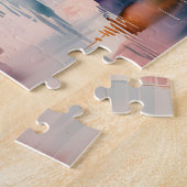 Custom Florence Duomo Cathedral Watercolor Skyline Legpuzzel (Zijkant)