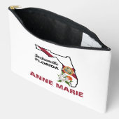 Custom Florida Flag State Flower Sinaasappel Bloss Etui (Open)