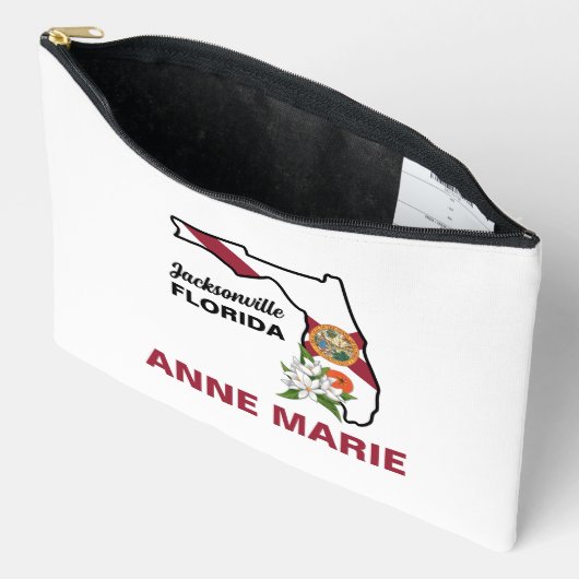 Custom Florida Flag State Flower Sinaasappel Bloss Etui (Open)