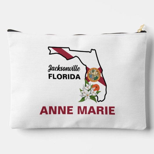 Custom Florida Flag State Flower Sinaasappel Bloss Etui (Achterkant)