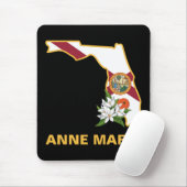 Custom Florida Flag State Flower Sinaasappel Bloss Muismat (Met muis)