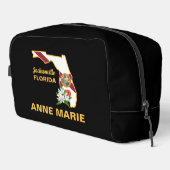 Custom Florida Flag State Flower Sinaasappel Bloss Toilettasje (Rechterhoek)