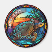 Custom Florida Vacation Souvenir  Magneet (Voorkant)